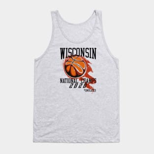 Wisconsin 2020 National Champs Simulated Tank Top